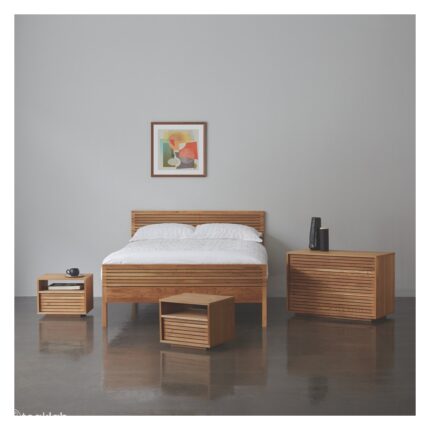 Buy Double Bed, Chest, And 2 Bedsides Table Online | TeakLab