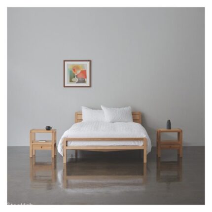 Buy Teak King size Bed And 2 Bedside Tables Online | TeakLab 1