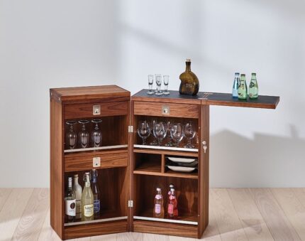 Buy Teak Wood Drinks Serving Cabinet Online | TeakLab