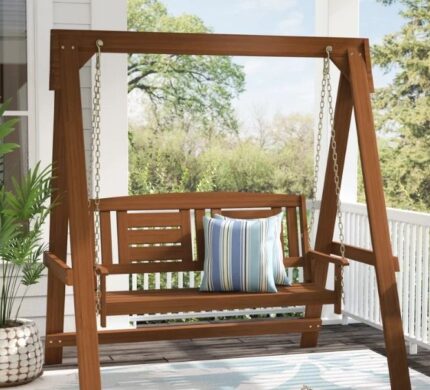 Buy Teak wood Porch Swing with Stand Online | TeakLab