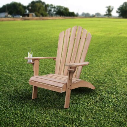 Buy Teak Chair with Cup Holder Online | TeakLab