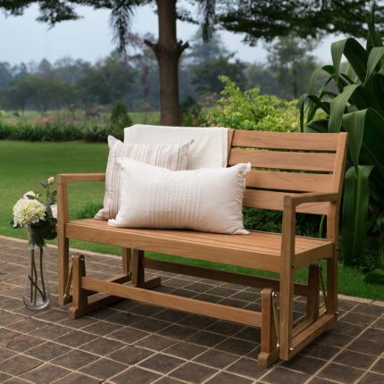 Buy Teak Glider Bench Online | TeakLab