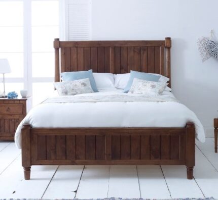 Buy Supreme Teak Wood Lined Bed Online | TeakLab