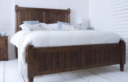 Buy Supreme Teak Wood Lined Bed Online | TeakLab 1