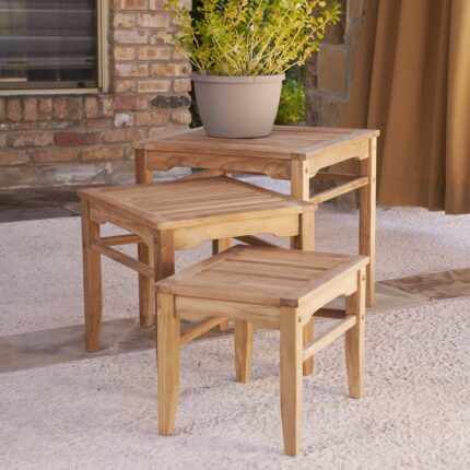 Buy 3-piece Nesting Table Set Online | TeakLab