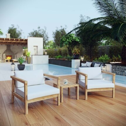 Buy 3 Piece Outdoor Patio Teak Set Online | TeakLab