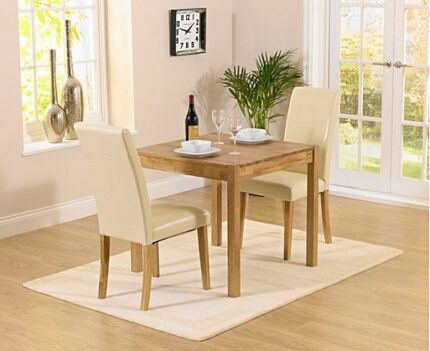 Buy 80cm Solid Teak Dining Table Set Online | TeakLab