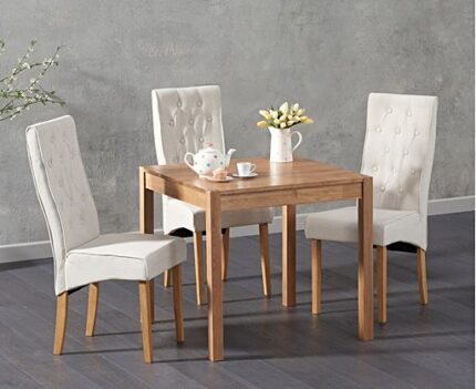 Buy 80cm Solid Teak Dining Table Set Online | TeakLab 1