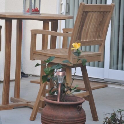 Buy Teak Patio Bar Stool Online | TeakLab