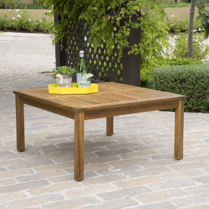 Buy Outdoor Teak Wood Square Coffee Table Online | TeakLab