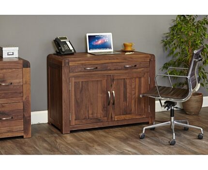 Buy Teak Hidden Home Office Desk Online | TeakLab