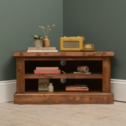 Buy Wooden Corner TV Stand Online | TeakLab