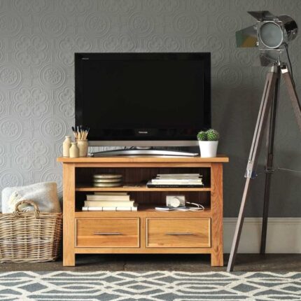 Buy Teak Wood Media Cabinet Online | TeakLab 1