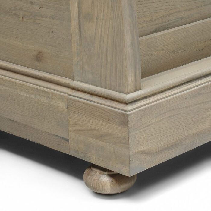 Buy Teak Wood Sleigh Bed Online | TeakLab 3