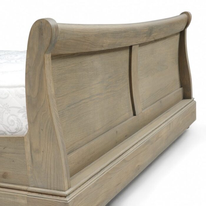 Buy Teak Wood Sleigh Bed Online | TeakLab 5