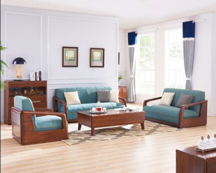 Buy Contemporary Teak Wood Sofa Set Online | TeakLab