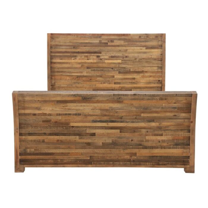 Buy Teak Wood Modern Double Bed Online | TeakLab 1