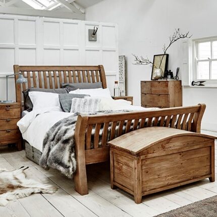 Buy Teak Wood Bed Frame Online | TeakLab