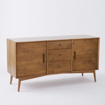 Buy Mid-Century Teak Wood Media Console Online | TeakLab 1