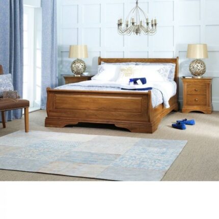 Buy Teaklab Solid Teak Wood Double Bed Online | TeakLab 1