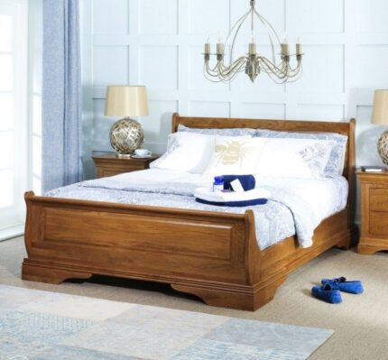 Buy Teaklab Solid Teak Wood Double Bed Online | TeakLab