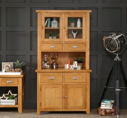 Buy Teak 2 Door Glazed Crockery Unit Online | TeakLab