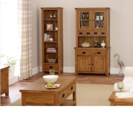 Buy Teak 2 Door Glazed Crockery Unit Online | TeakLab 1