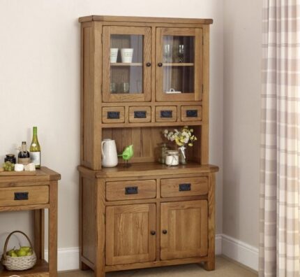 Buy Teak 2 Door Glazed Crockery Unit Online | TeakLab