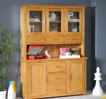 Buy TeakLab Solid Teak Large Crockery Unit Online | TeakLab