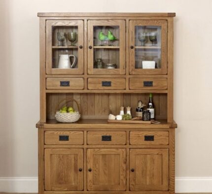 Buy Teak Wood Large Dresser and Crockery Unit Online | TeakLab 1