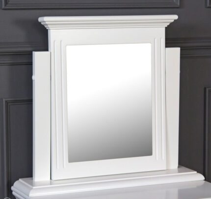 Buy Teak White Painted Vanity Mirror Online | TeakLab