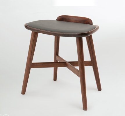 Buy Designer Teak Wood Mountain Dressing Table Stool Online | TeakLab