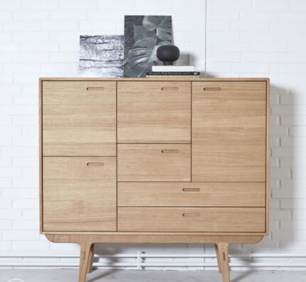 Buy Teak Wood Sideboard – 3 Door/3 Drawers Online | TeakLab