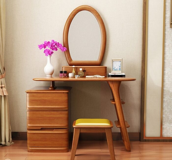 Buy Modern Dressing Table with Stool Online | TeakLab 1