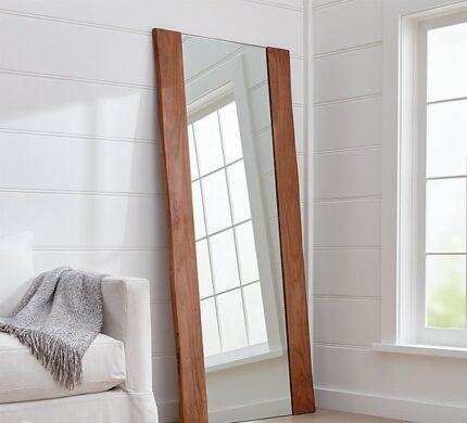 Buy Live-Edge Floor Mirror Online | TeakLab