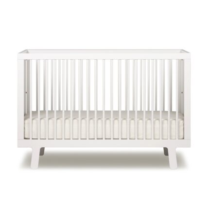 Buy Teak Wood White Cot bed Online | TeakLab 1