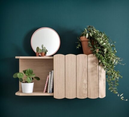 Buy Teak Wall Mounted Shelf 29 inches Online | TeakLab