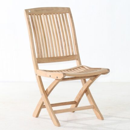 Buy Teaklab Folding Teak Side Chair Online | TeakLab