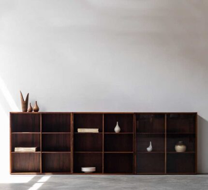 Buy 3 Piece Set Teak Wood Bookcase Online | TeakLab 1