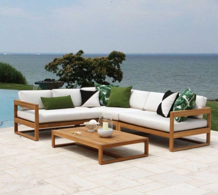 Buy Teak Wood Outdoor rectangular coffee table Online | TeakLab 2