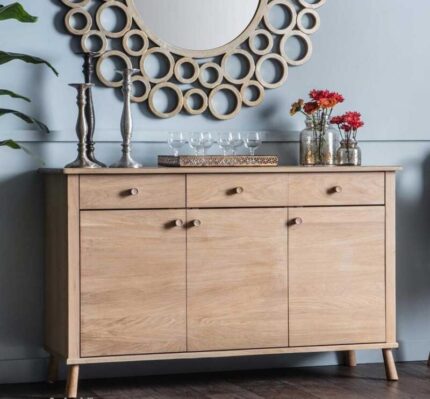 Buy Teak Wood 3 Drawer Sideboard Online | TeakLab 1