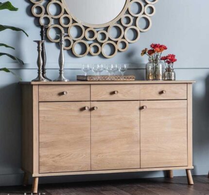 Buy Teak Wood 3 Drawer Sideboard Online | TeakLab