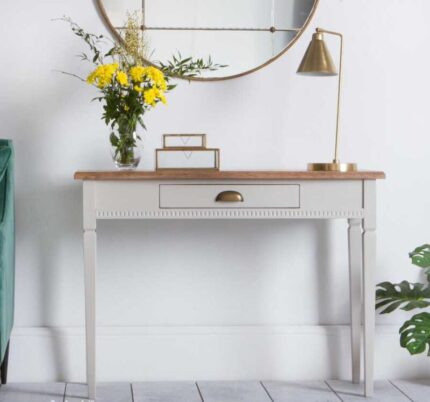 Buy Teak Console Table Ice Grey Online | TeakLab 1