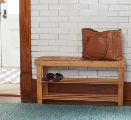 Buy TeakLab 2-Tier Shoe Storage Bench Online | TeakLab