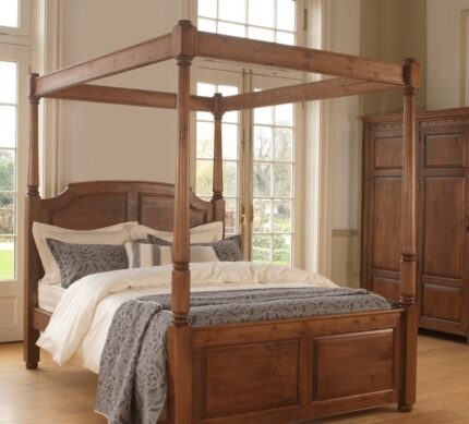 Buy Supreme Teak Wood Classic Poster Bed Online | TeakLab