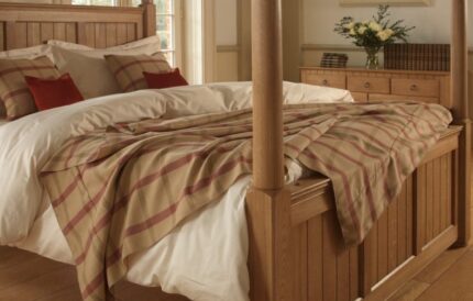 Buy Supreme Teak Wood Simplistic Poster Bed Online | TeakLab 1