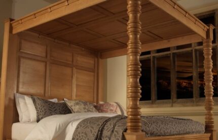 Buy Supreme Teak Wood Grand Poster Bed Online | TeakLab 1