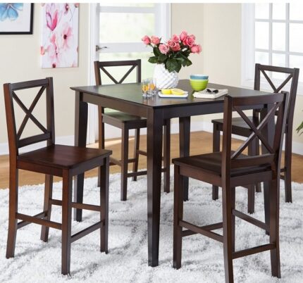 Buy Teak Wood 4 Seater Table and Chair Set Online | TeakLab 1