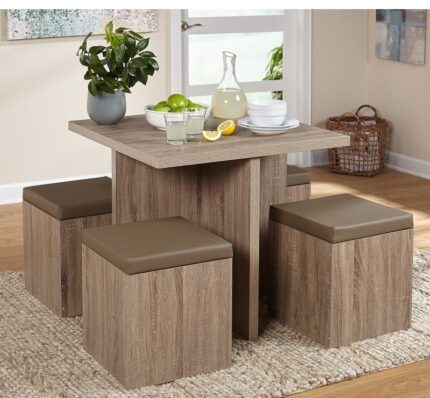 Buy Contemporary 4 Seater Dining Set Online | TeakLab 1