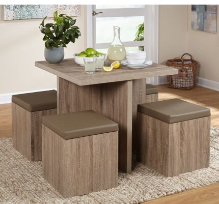 Buy Contemporary 4 Seater Dining Set Online | TeakLab